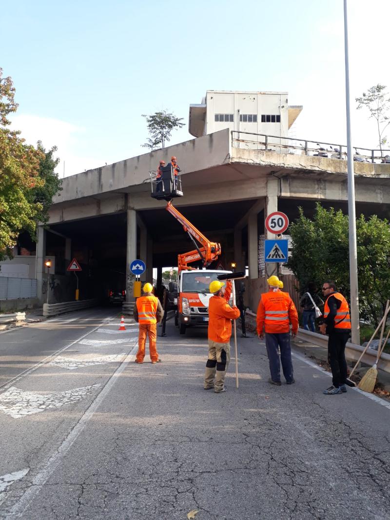 Iniziati I Lavori Di Messa In Sicurezza Della Struttura Sotto La