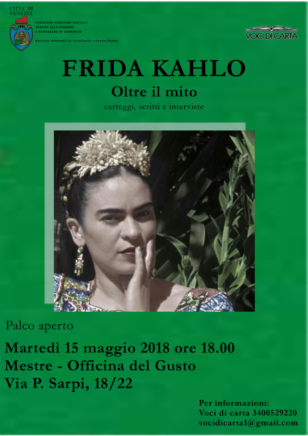 Locandina evento Frida Kahlo - Oltre il mito