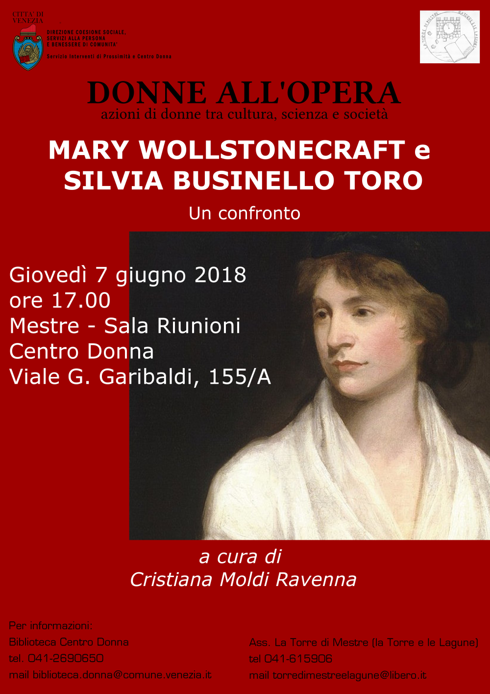 Locandina Donne all'opera - Mary Wollstonecfaft, Silvia Businello Toro