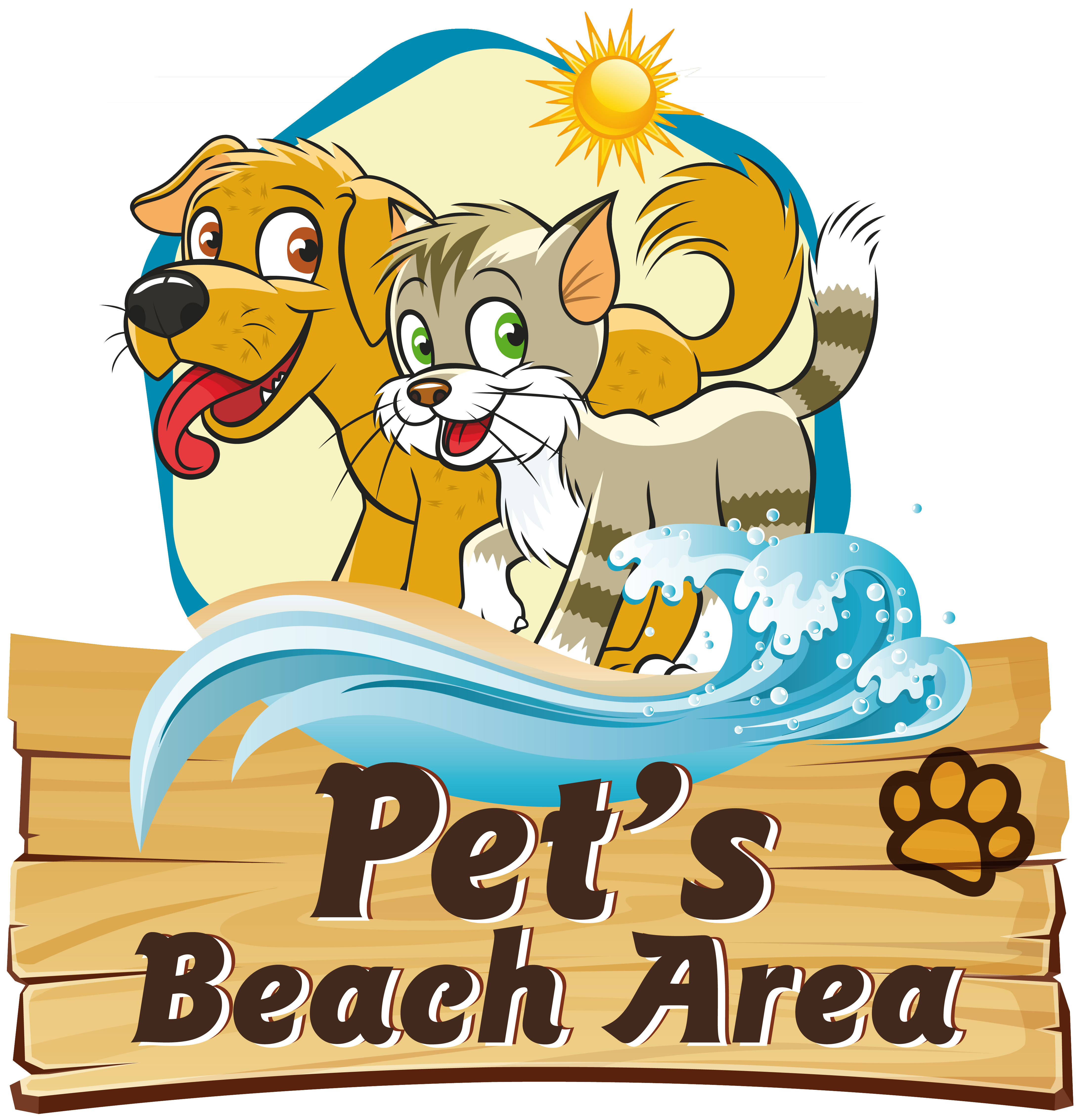 Logo Pet's beach area Venezia