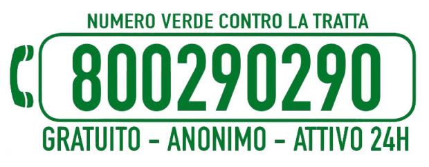 Numero verde antitratta 800290290