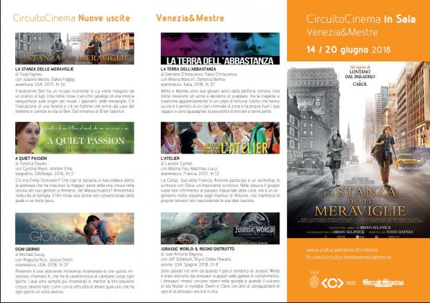 Film in programmazione dal 14 al 20 giugno 2018 A