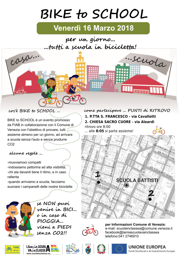 Locandina bike to school