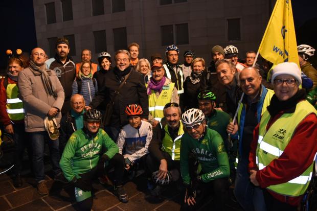 Consigliere Giusto e partecipanti al progetto Ride with us