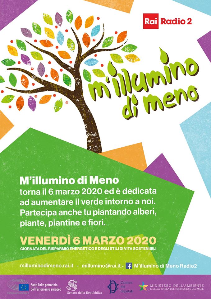 Oggi risparmia l'energia elettrica: aderisci a M'illumino di meno