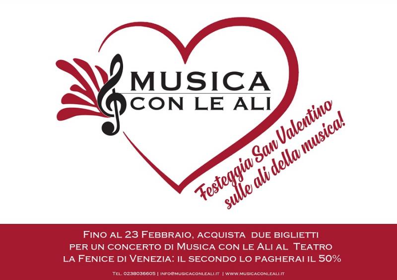 locandina Festeggia San Valentino sulle Ali della musica