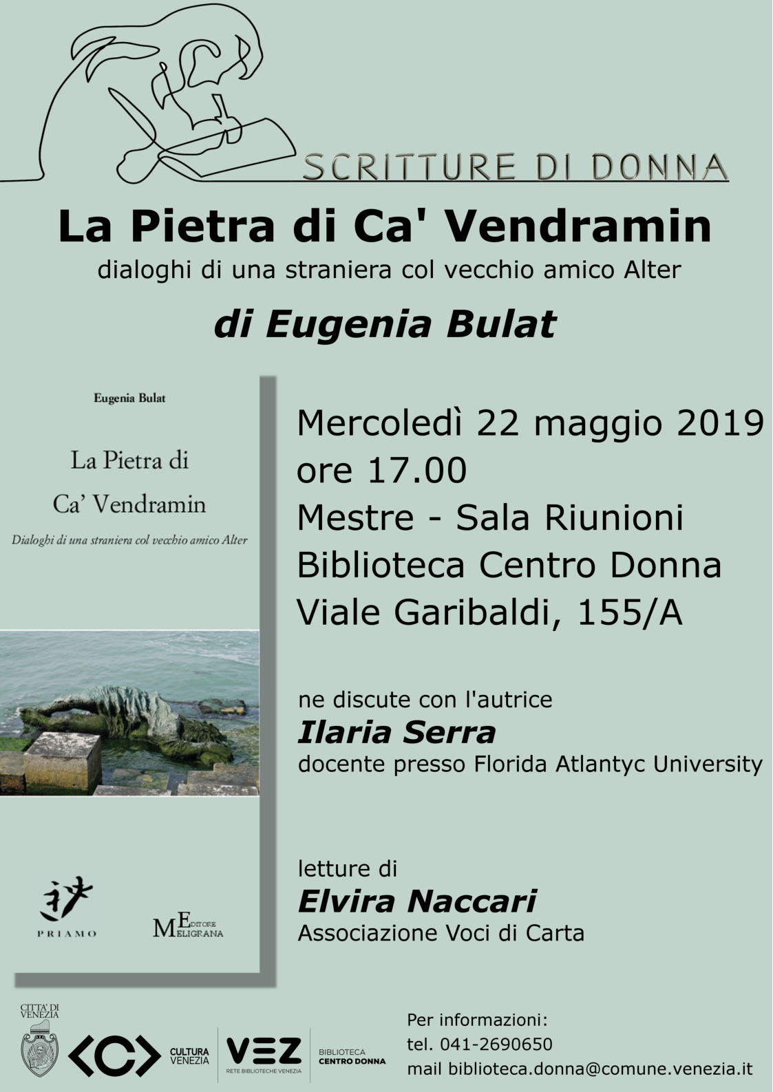 Locandina presentazione libro Eugeia Bulat