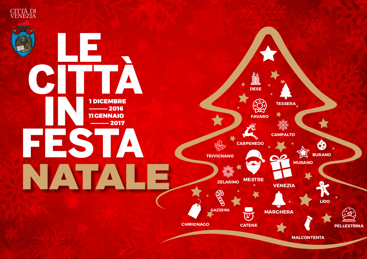 “Città in Festa – Natale 2016”, programma di sabato 17 dicembre