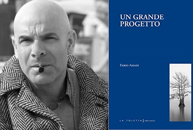 copertina libro Un grande progetto e Fabio Amadi