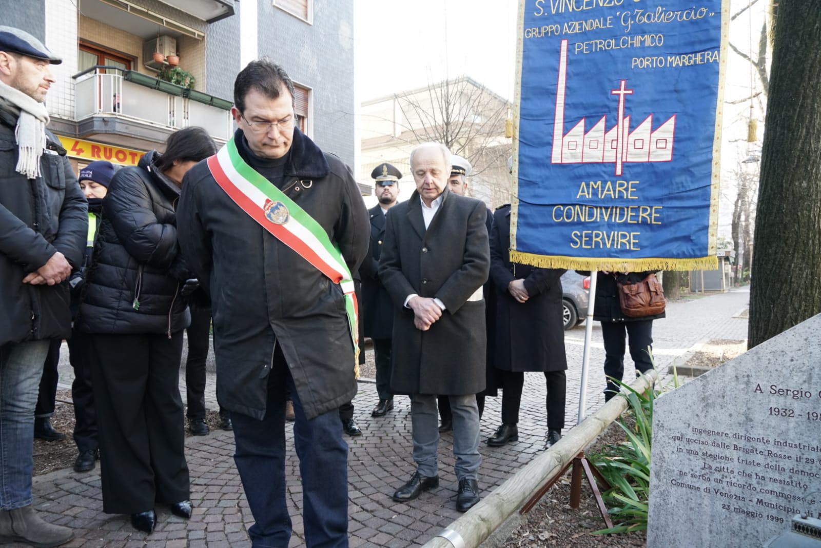 A Mestre commemorazione del 43esimo anniversario dell'omicidio di Sergio  Gori, ex dirigente del Petrolchimico di Marghera