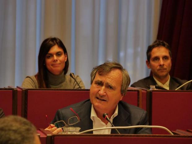 un momento dell'intervento del sindaco