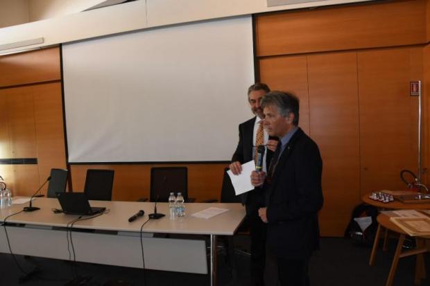un momento dell'intervento di Crovato