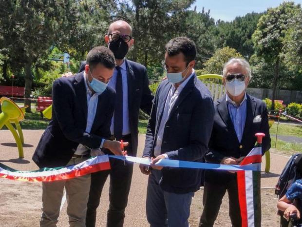 Venturini, Zuni e Guberti all'inaugurazione