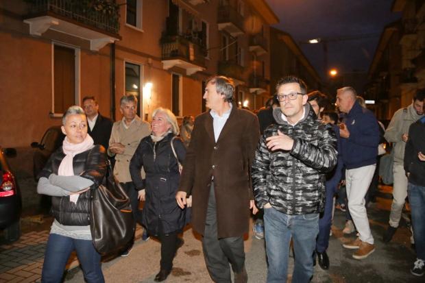 Il sindaco in via Piave in sopralluogo