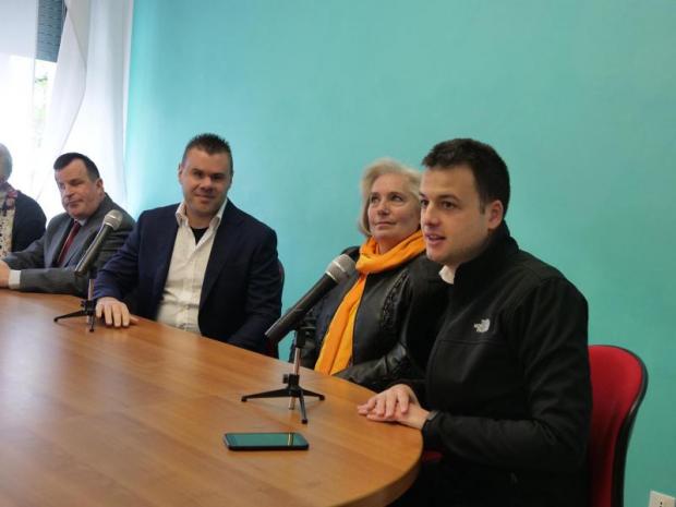 un momento dell'intervento di Venturini