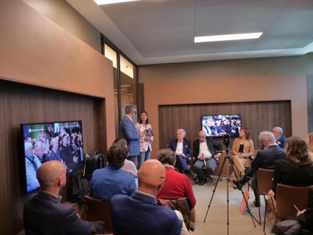 un momento della conferenza stampa