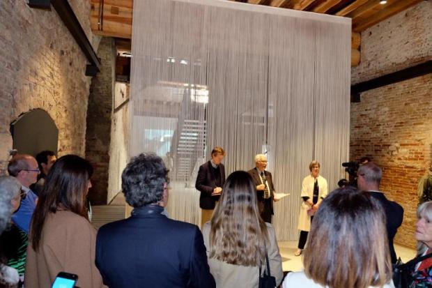 un momento dell'inaugurazione