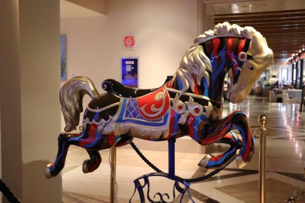 Un cavallo in mostra