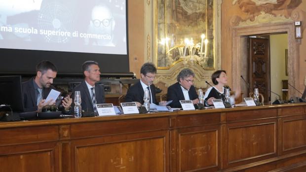 un momento della conferenza stampa