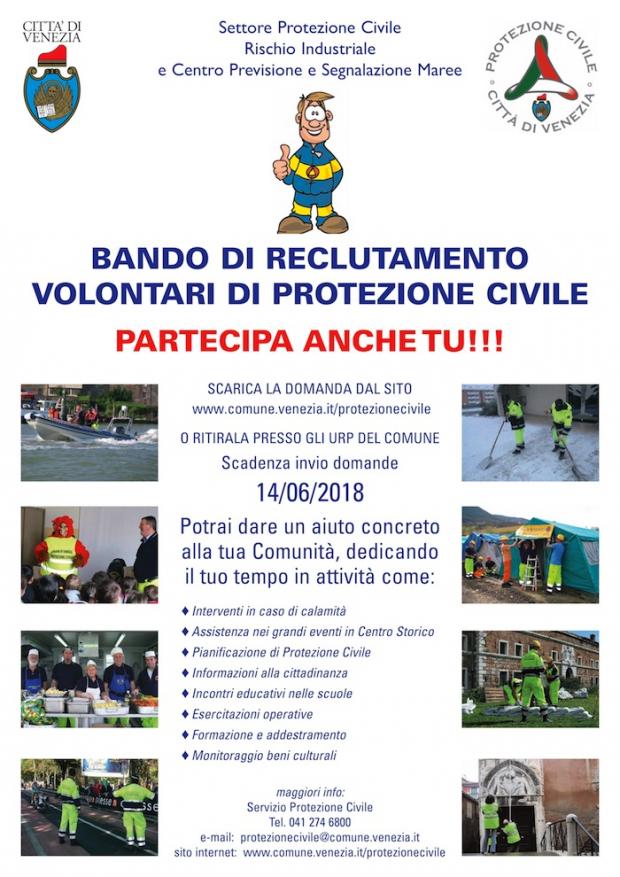 la locandina del bando
