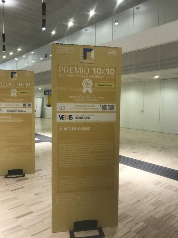 il totem del progeto del Comune