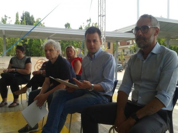 un momento della conferenza stampa