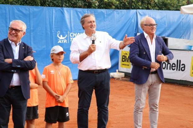 un momento dell'intervento del sindaco