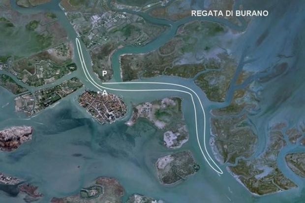 il percorso della regata