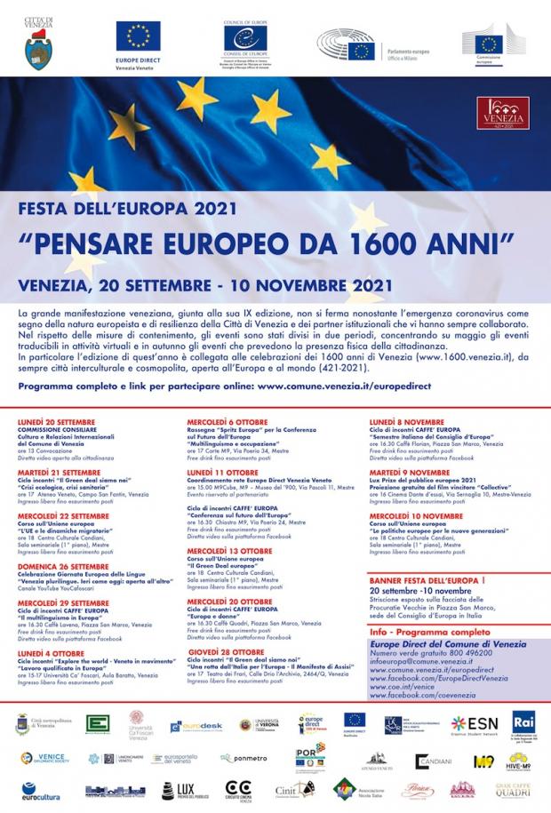 la locandina degli eventi