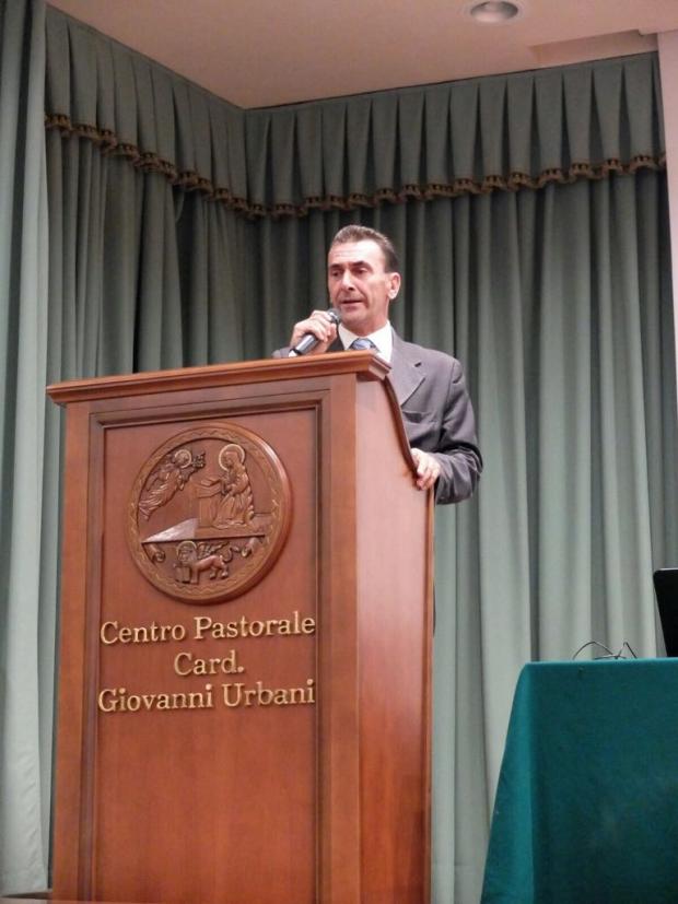 un momento dell'intervento di D'Este