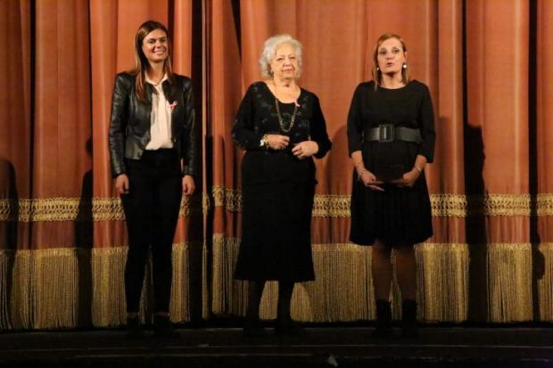 un momento dell'intervento della Damiano