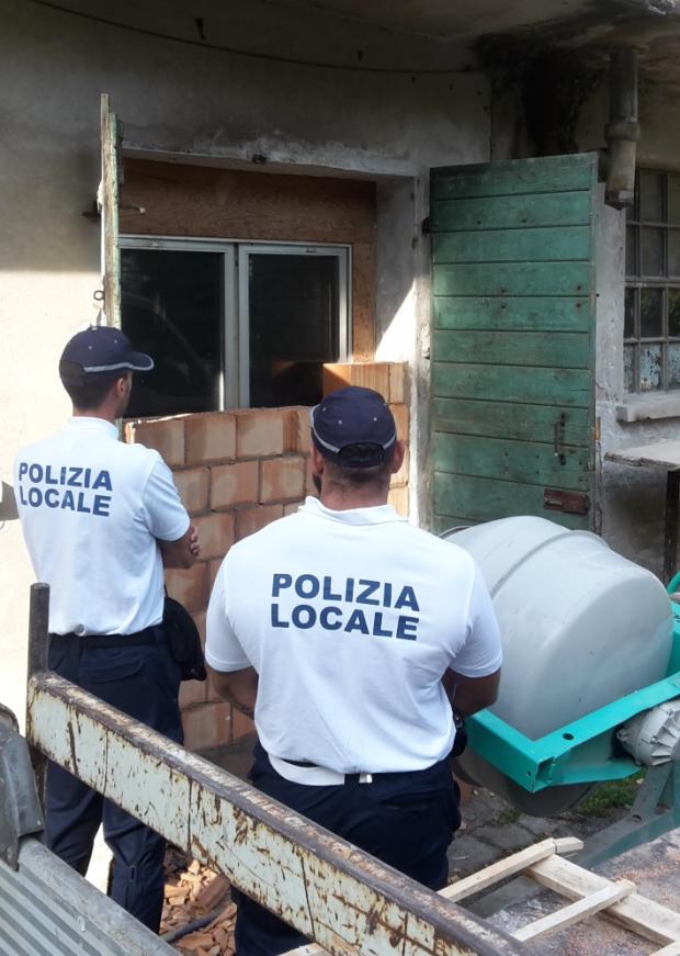 un momento dell'operazione