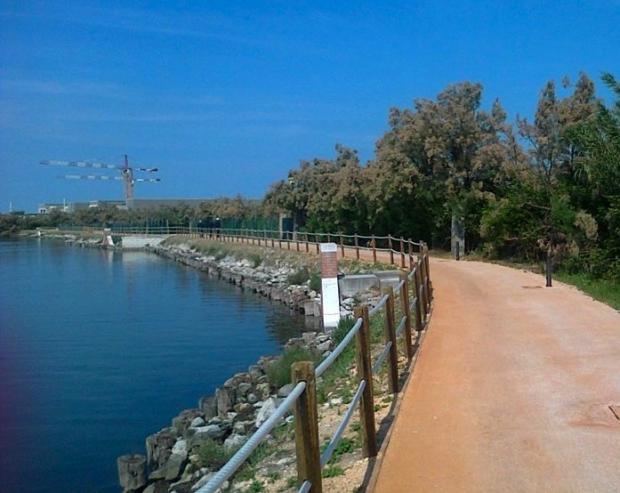 la pista cilcabile di Pellestrina