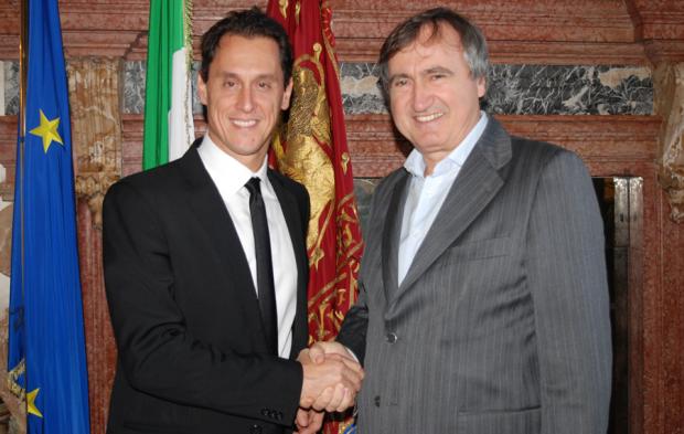 Il sindaco Brugnaro e il comandante Costantini