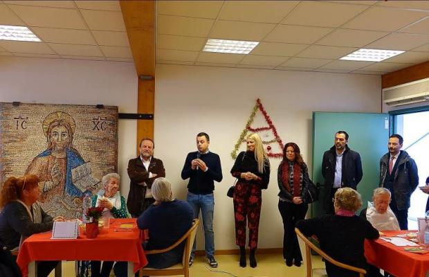 un momento del saluto dell'assessore