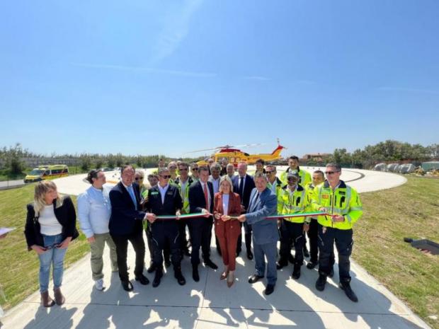 Inaugurazione elisuperficie
