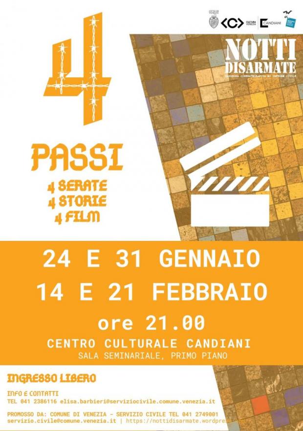 Locandina rassegna "4 Passi" 2020 Locandina rassegna "4 Passi" 2020