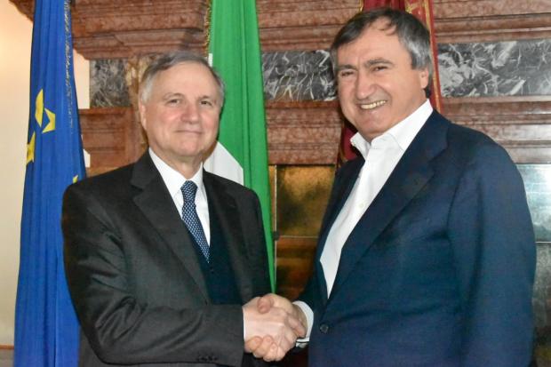 Brugnaro e Visco