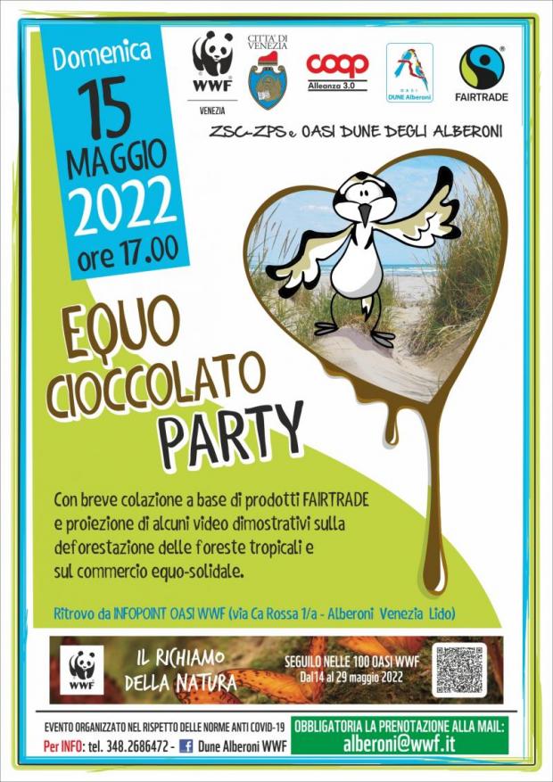 locandina evento locandina Equo cioccolato party