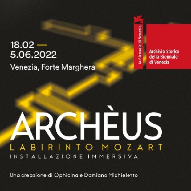 Particolare della locandina di Archèus. Labirinto Mozart