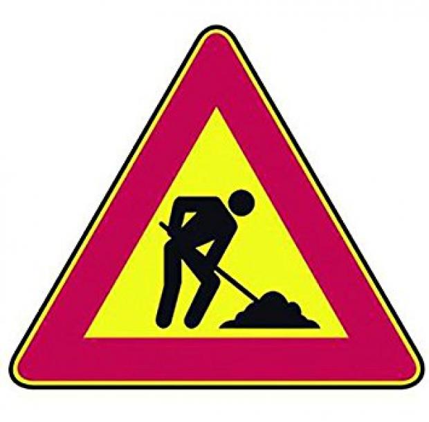 Cartello lavori in corso