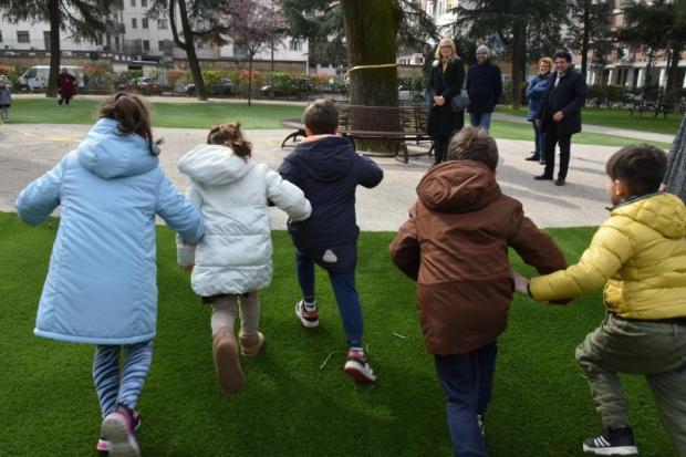 Inaugurazione giardino Vecellio