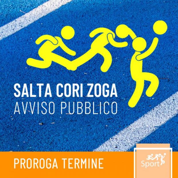 Immagine logo Salta Cori Zoga 2022 su pavimento sportivo Immagine logo Salta Cori Zoga 2022 su pavimento sportivo