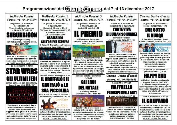 Programmazione dal 7 al 13 dicembre_1
