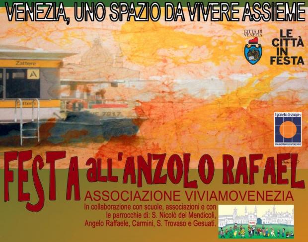 Grafica: sullo sfondo immagine imbarcadero del vaporetto; in basso titolo dell'evento