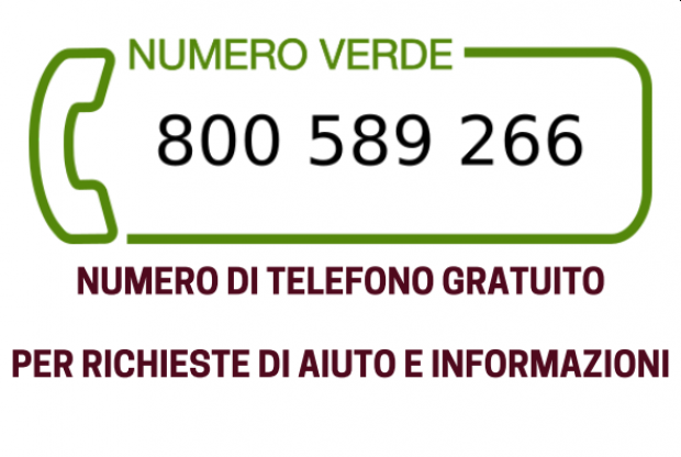 Numero verde gratuito particolare della locandina