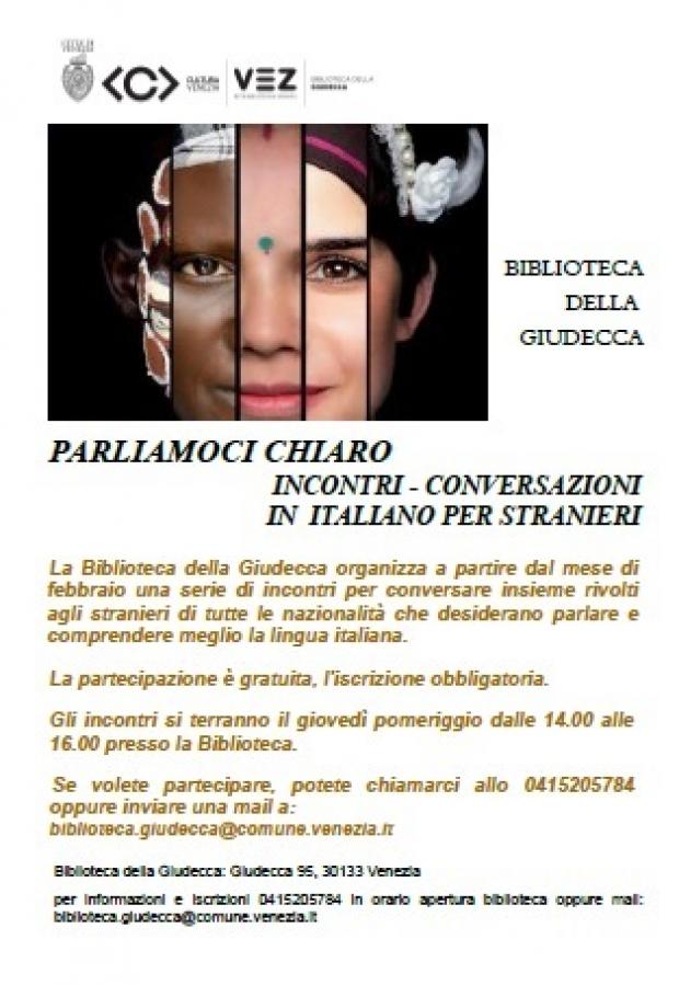 Locandina Parliamoci chiaro Locandina Parliamoci chiaro