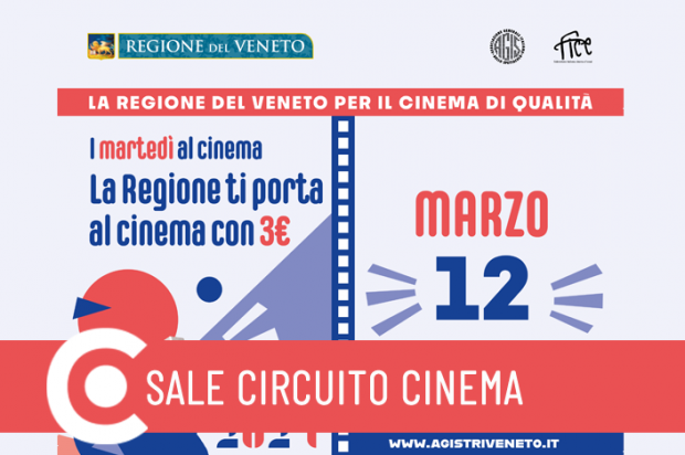 Il Comune di Venezia aderisce all’iniziativa La Regione ti porta al cinema con 3 euro: 12 marzo