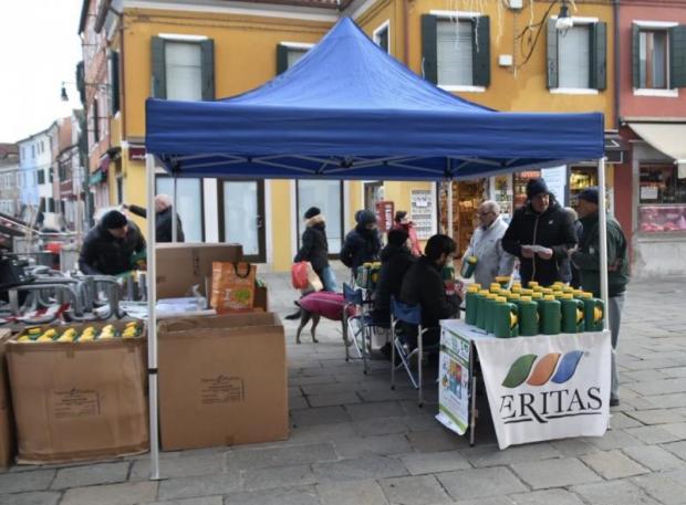 Il gazebo Veritas a Burano