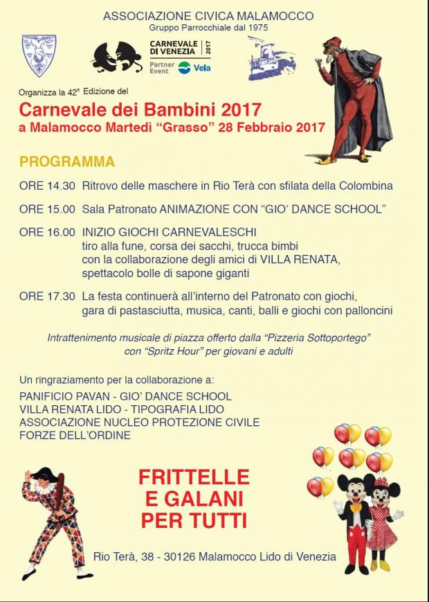 locandina carnevale a Malamocco
